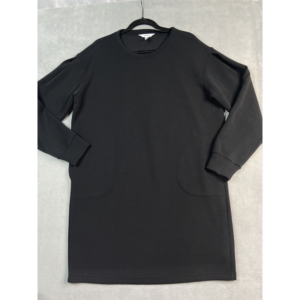 SPANX Black Long Sleeve Sweatshirt Dress